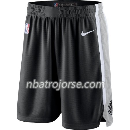 San Antonio Spurs Män Shorts Svart 2018-19 Nike Swingman
